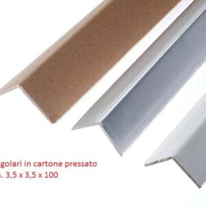 angolari in cartone pressato cm. 3,5 x 3,5 x 100 - Spessore 3 mm. - CONFEZIONI DA 24 PZ