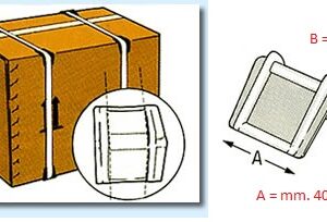 Angolari in plastica 40 x 40  - CONFEZIONE DA 1000 PZ