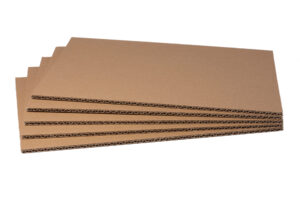 Carta e cartone da imballaggio 6 Fogli in cartone ondulato a doppia onda, rettangolari, di color avana
